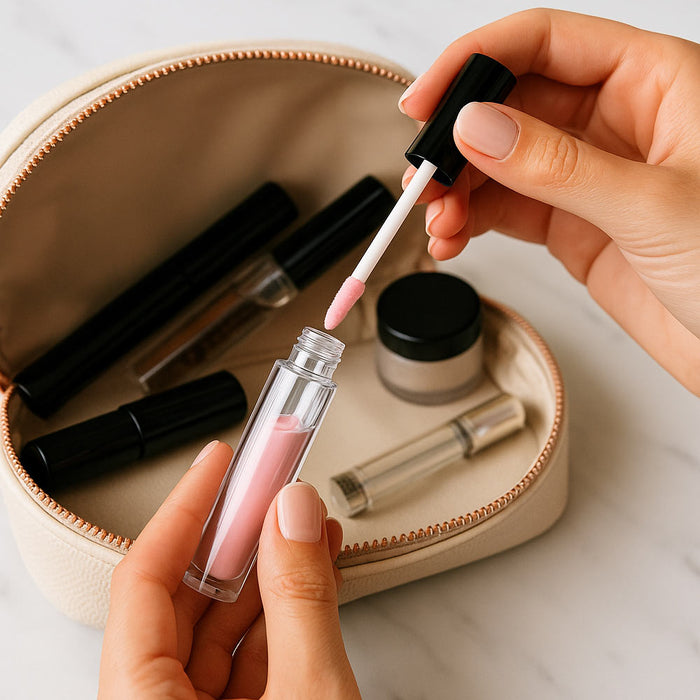 40 Pc Empty Lip Gloss Containers 10ML Refillable Tube Lip Balm Lipstick Sample