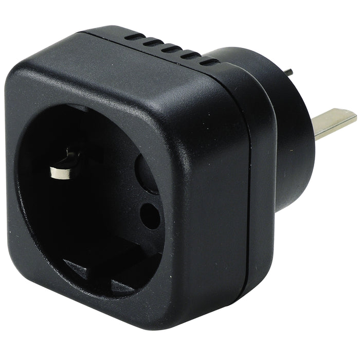1 European Australian Grounded EU Schuko 2 Pin to AU 3 Pin Plug Travel Adapter