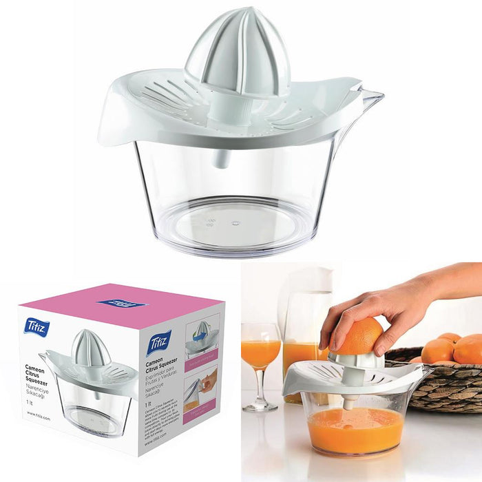 Citrus Juicer Lemon Squeezer Orange Squeezer Manual Hand Lime Press Container