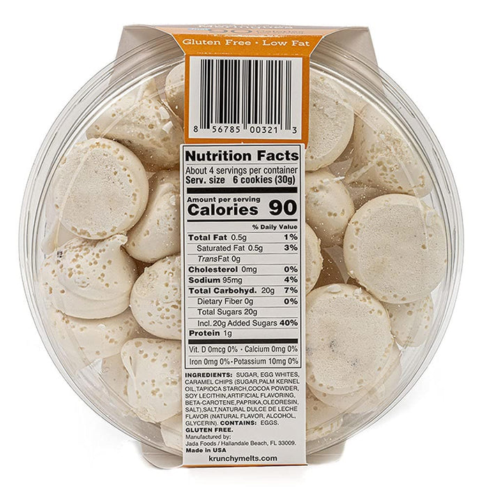 4 Pk Salted Caramel Meringue Cookies Sweets Fat Gluten Nut Free 90 Calorie Snack
