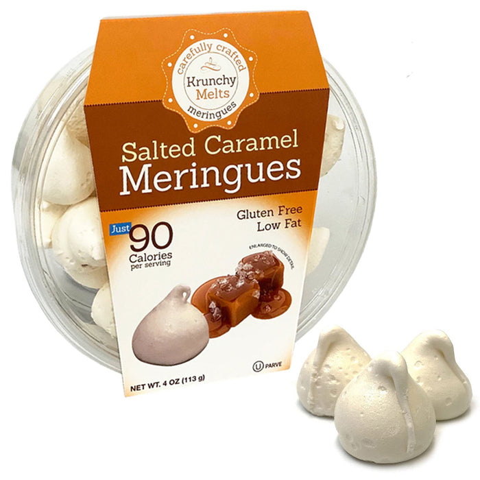 3 Pk Meringues Cookies Salted Caramel Flavor Gluten Fat Free 90 Calories Treats
