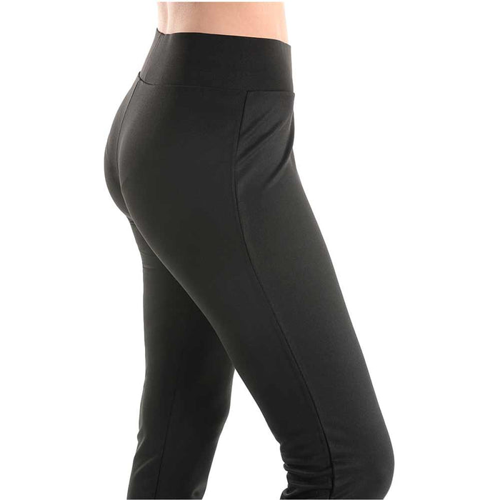 Women’s Black Cotton Spandex Full Length Leggings Yoga Pants Slim Fit Medium