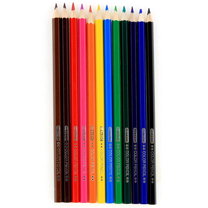 48 Ct Assorted Colored Pencils Bright Pre-Sharpened Drawing Coloring School Kids