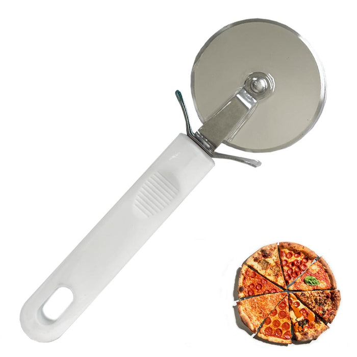 Stainless Steel Pizza Cutter Sharp Blade Wheel Heavy Duty Slicer Comfort Handle