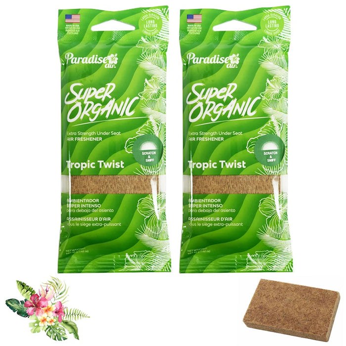 2 Air Freshener Block Tropic Twist Under Seat Car Long Lasting Fragrance Stone