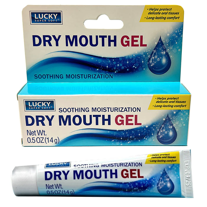 1 Dry Mouth Gel Oral Moisturizing Soothing Sugar Free Long Lasting Relief 0.5oz