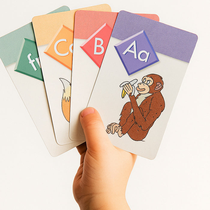 6pk Kids Flash Cards Toddlers Learning 54 Double Sides Alphabets Educational Toy