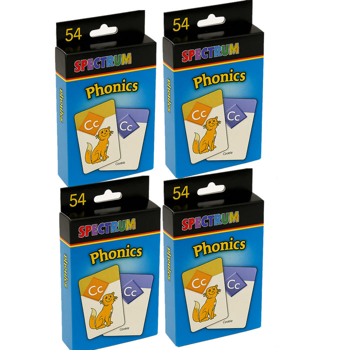 4pk Identical Kids Flash Cards Toddlers Learning 54 Double Side Alphabet Educate