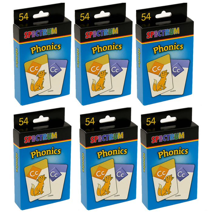 6pk Kids Flash Cards Toddlers Learning 54 Double Sides Alphabets Educational Toy