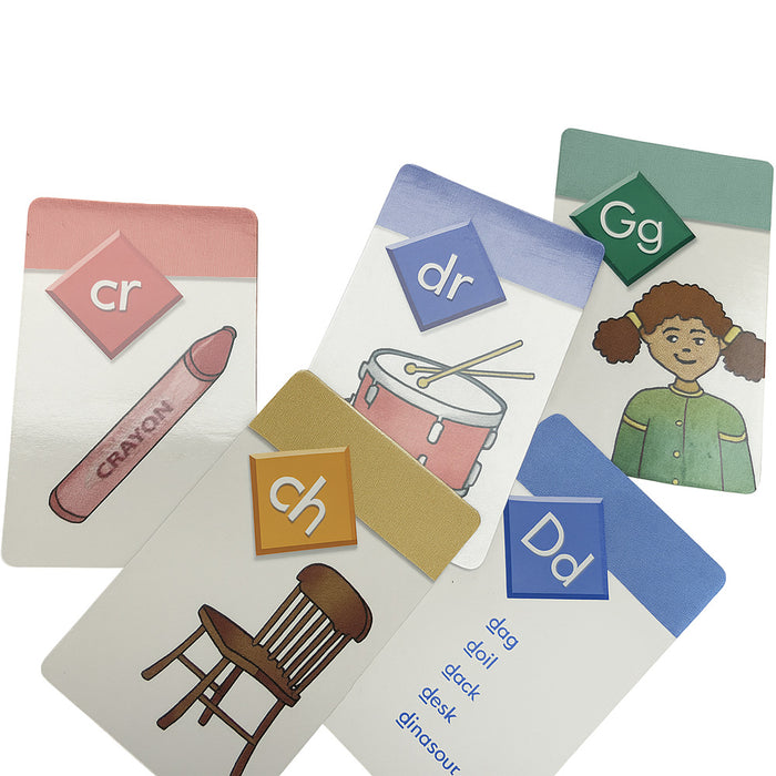 6pk Kids Flash Cards Toddlers Learning 54 Double Sides Alphabets Educational Toy