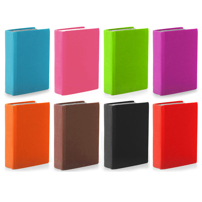 5 Pack Stretchable Fabric Book Covers Hardcover Textbook Washable Reusable Color