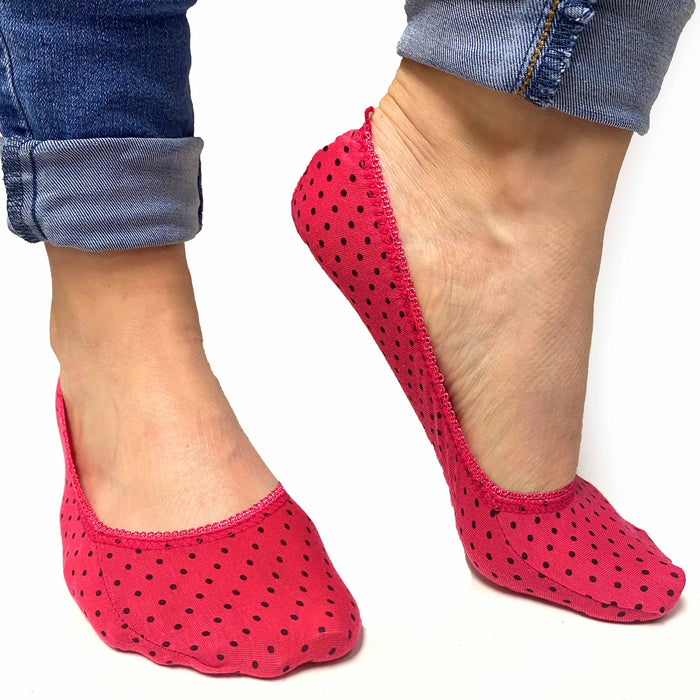 3 Pairs Shoe Liner Socks No Show Footies Women Multicolor Stretch One Size