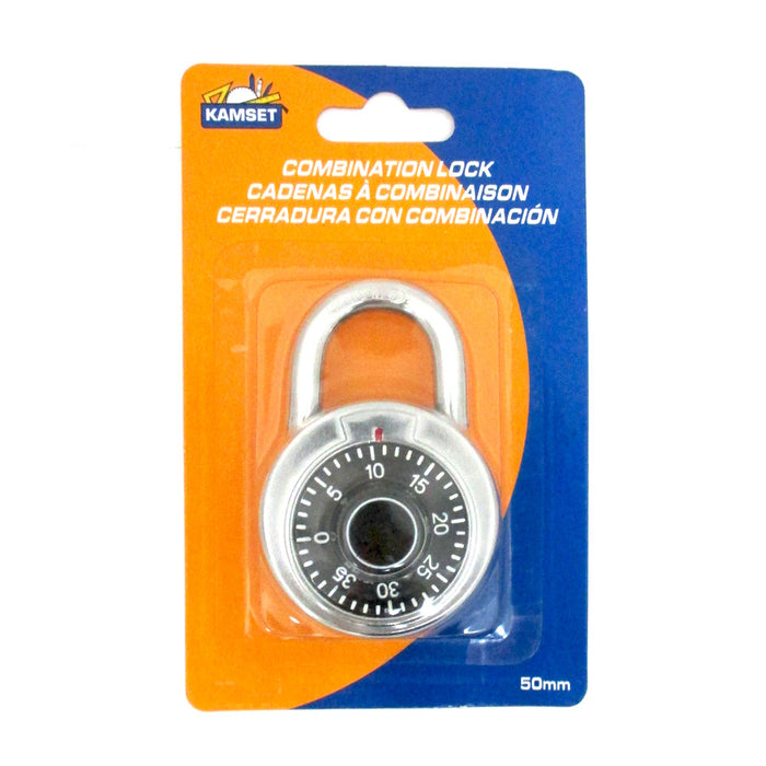 1Pk Combination Lock 3-Digit Padlock Keyless Gym School Luggage Heavy Duty Steel