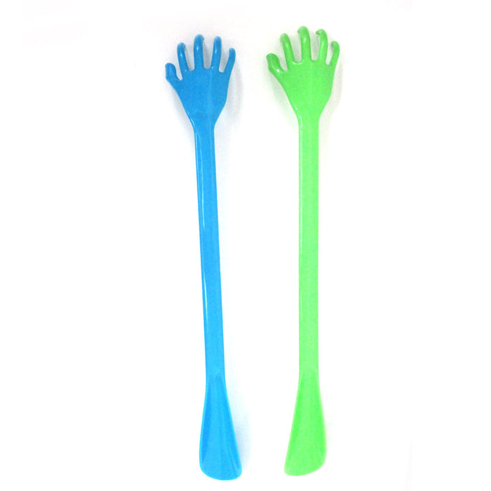 2 Pc Back Scratcher Shoe Horn 20" Plastic Backscratcher Body Hand Massager Shoes