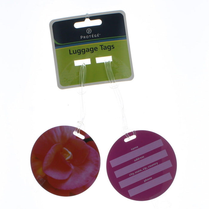 4 Pc Travel Luggage Bag Tag Plastic Suitcase Baggage Backpack Label Design Gift