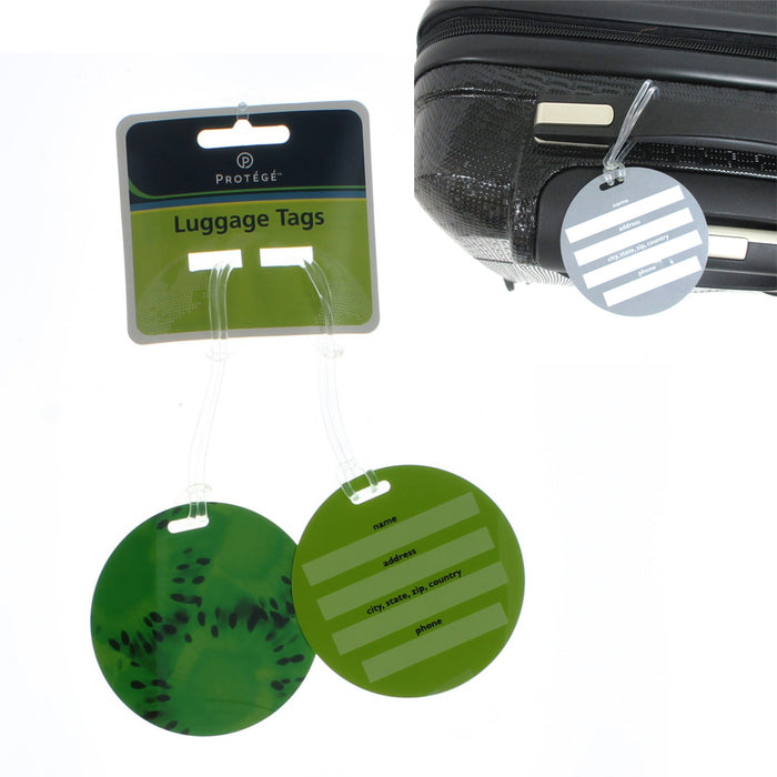 4 Pc Travel Luggage Bag Tag Plastic Suitcase Baggage Backpack Label Design Gift