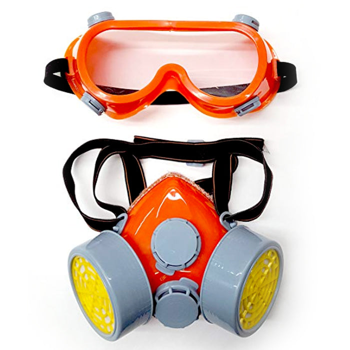 gas masks swim goggles dust masks a motorcycle helmet Twin Dual Cartridge Paint Respirator Assembly Mask Facepiece Dust Filter Face