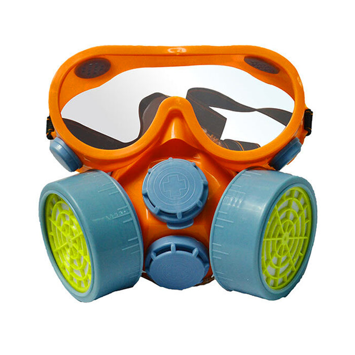 dust mask and goggles Twin Dual Cartridge Paint Respirator Assembly Mask Facepiece Dust Filter Face