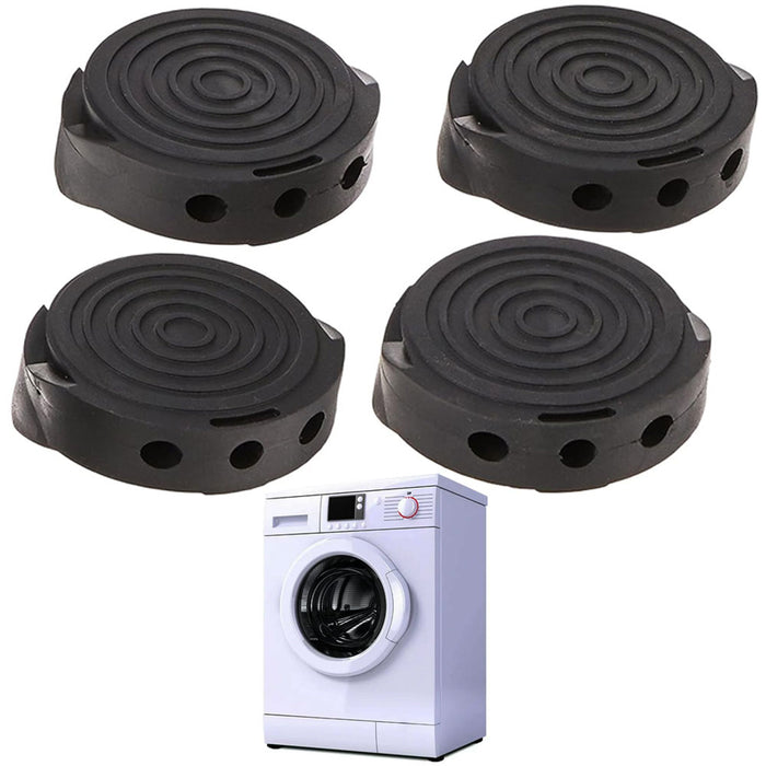 4 Pk Anti Vibration Pads Washing Machine Mats Support Anti-Slip Rubber Feet Base