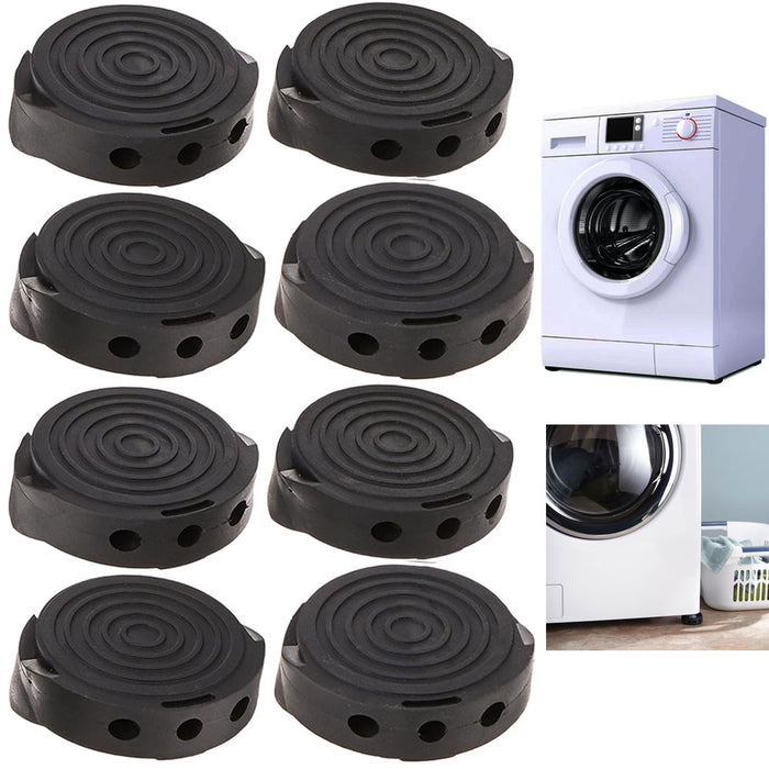 8 Pk Washer Dryer Anti Vibration Pads Washing Machine Support Anti-Slip Grippers