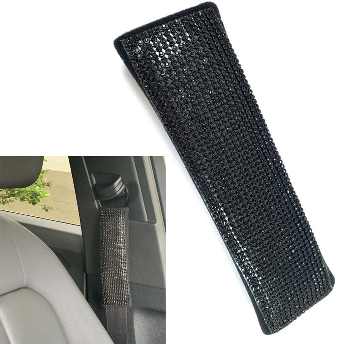 1 Bling Car Seat Belt Shoulder Crystal Pad Cover Interior Cushion Accessory SUV