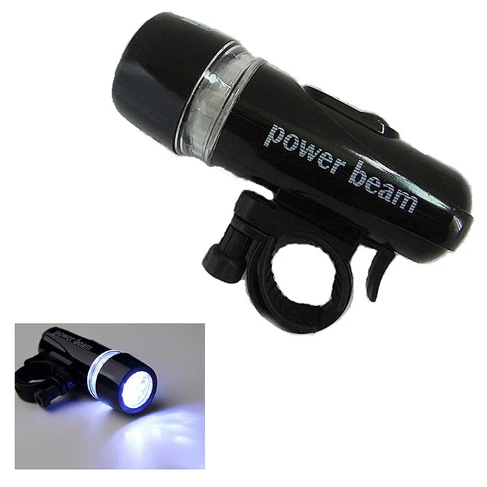 5 LED Bicycle Bike Front Head Light Lamp Torch Flashlight Waterproof Dive Black