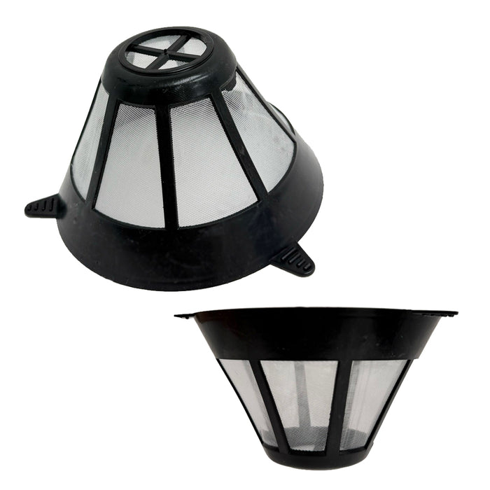 Universal Permanent Coffee Filter Basket Nylon Mesh Reusable Cone 8-12 Cup New