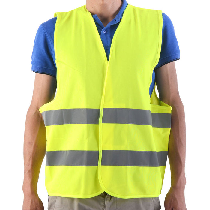 New Construction Traffic Safety Vest Mesh School Hunting Orange Yellow One Size