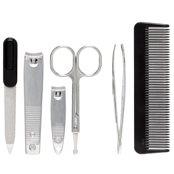 Mens Grooming Kit Pedicure Manicure Travel Set Toe Nail Clippers Cleaner Cuticle
