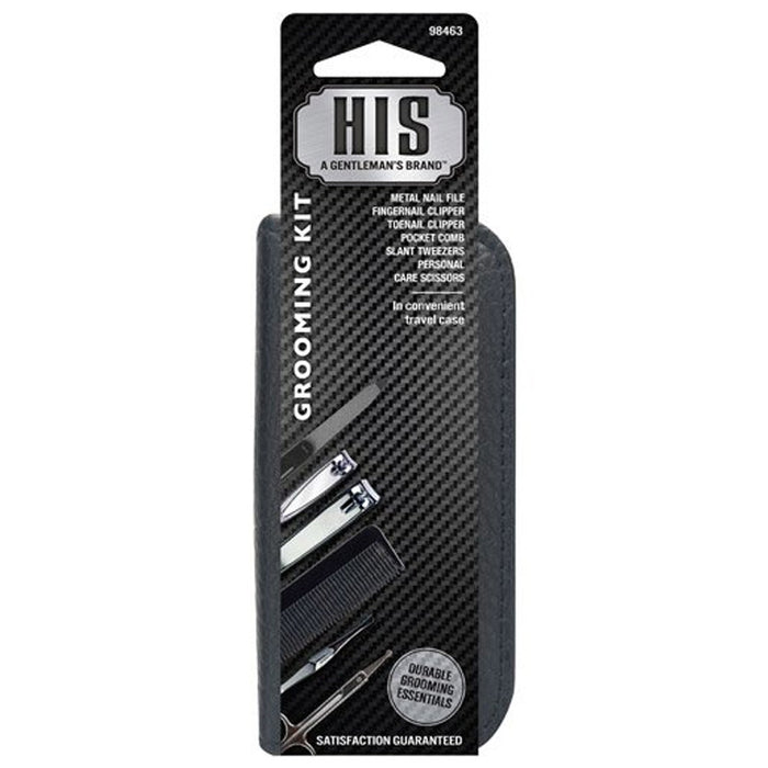 Mens Grooming Kit Pedicure Manicure Travel Set Toe Nail Clippers Cleaner Cuticle