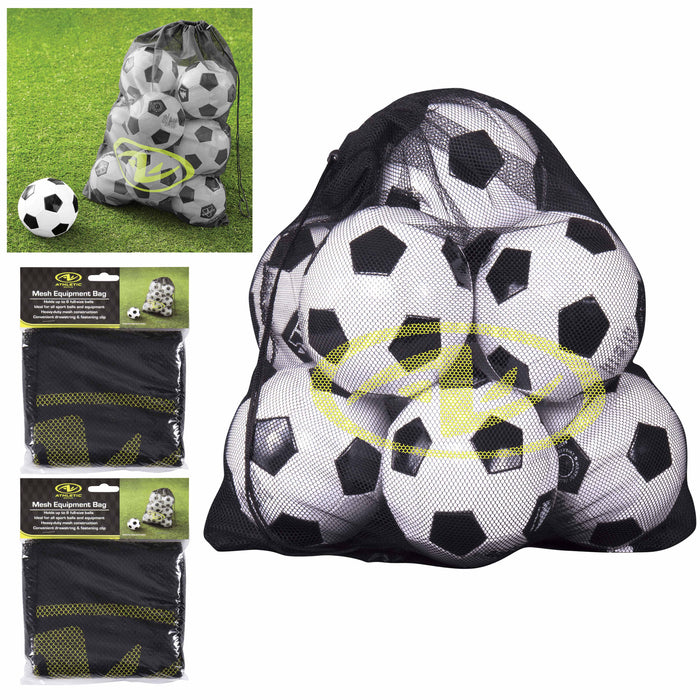 2 Heavy Duty Large Mesh Net Equipment Bag Wash Clothes Laundry Drawstring Sports