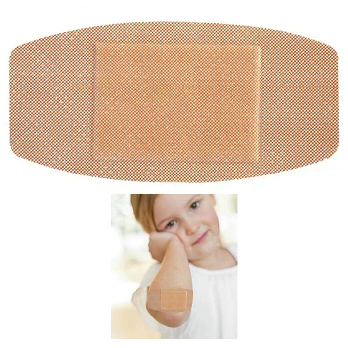 40 Pc 2" X 4" Fabric Adhesive Extra Large Flexible Bandages Wound Dressing Pads