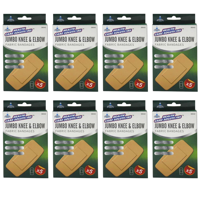 40 Pc 2" X 4" Fabric Adhesive Extra Large Flexible Bandages Wound Dressing Pads