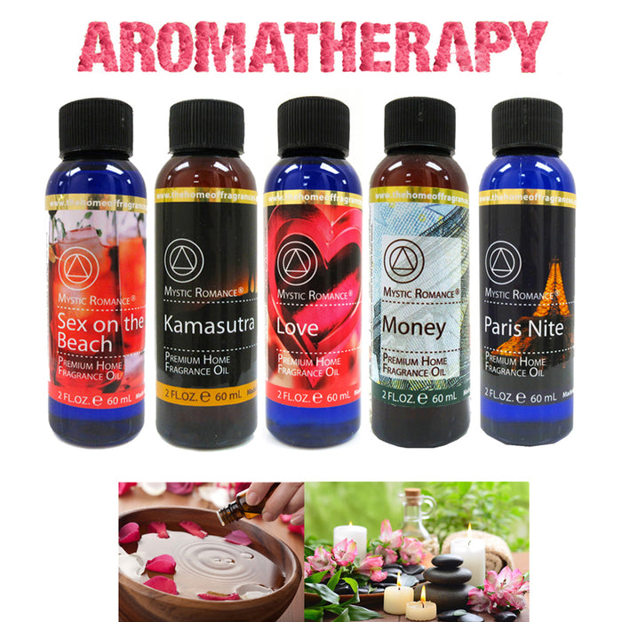 5 Aromatherapy Fragrance Diffuser Essential Oils Fresh Scents Air Purifier 60 mL