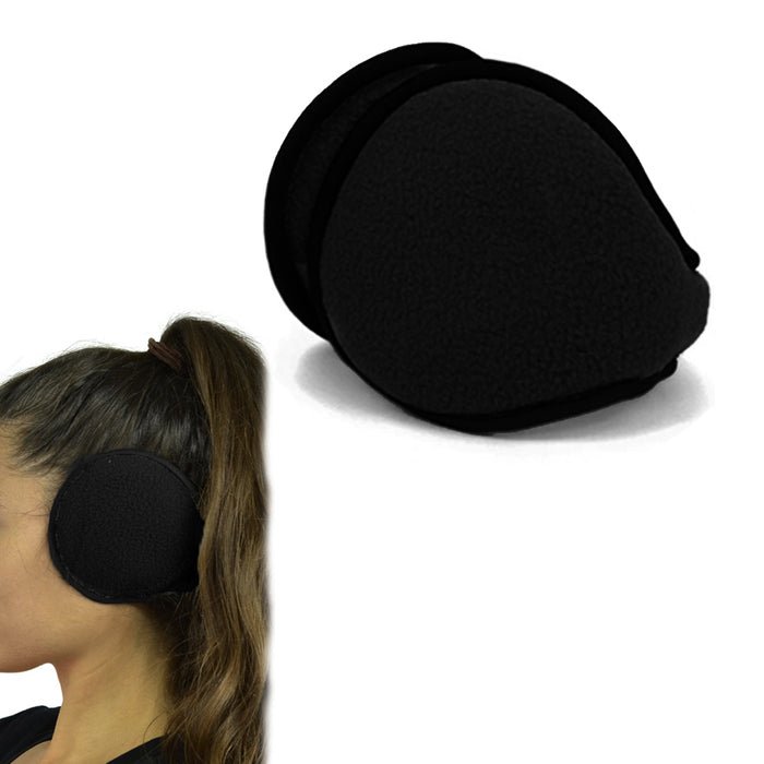 1 Soft Fleece Ear Muff Warmer Winter Basic Polar Fleece Earmuff Grip Wrap Unisex