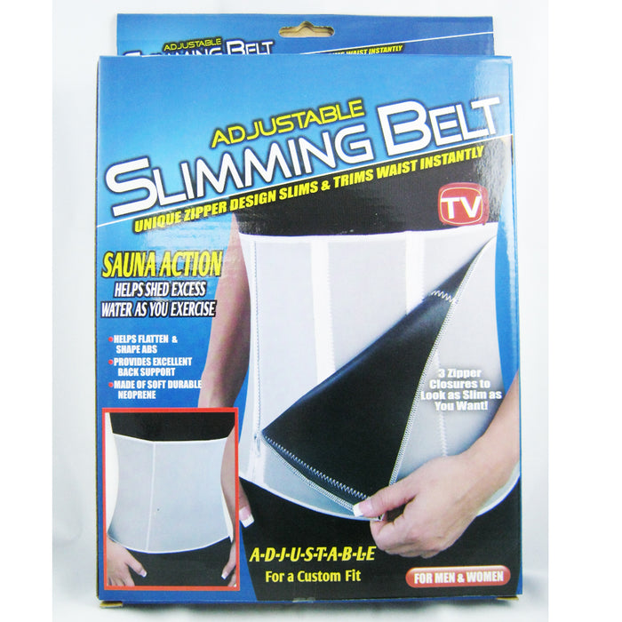 Sweat Workout Slimming Belt Belly Wrap Band Adjustable Flatten Abs Back Support