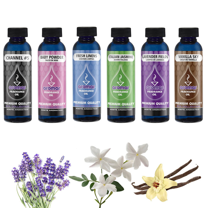 6 Aromatherapy Fragrance Oils Soap Candle Making Essential Aroma Scents 2oz