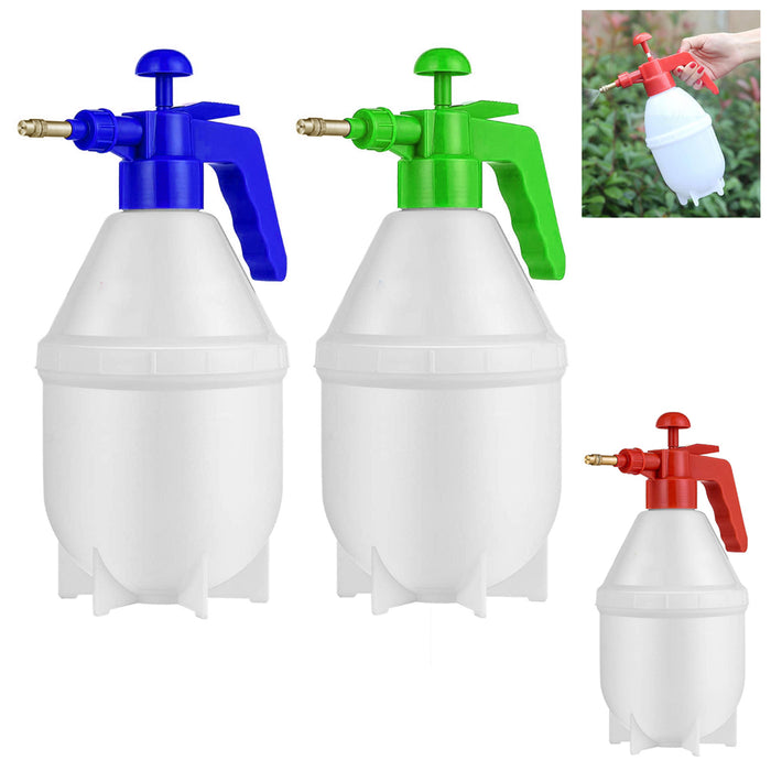 2 X Portable Water Chemical Sprayer Hand Pump Pressure Garden Spray Bottle 27oz