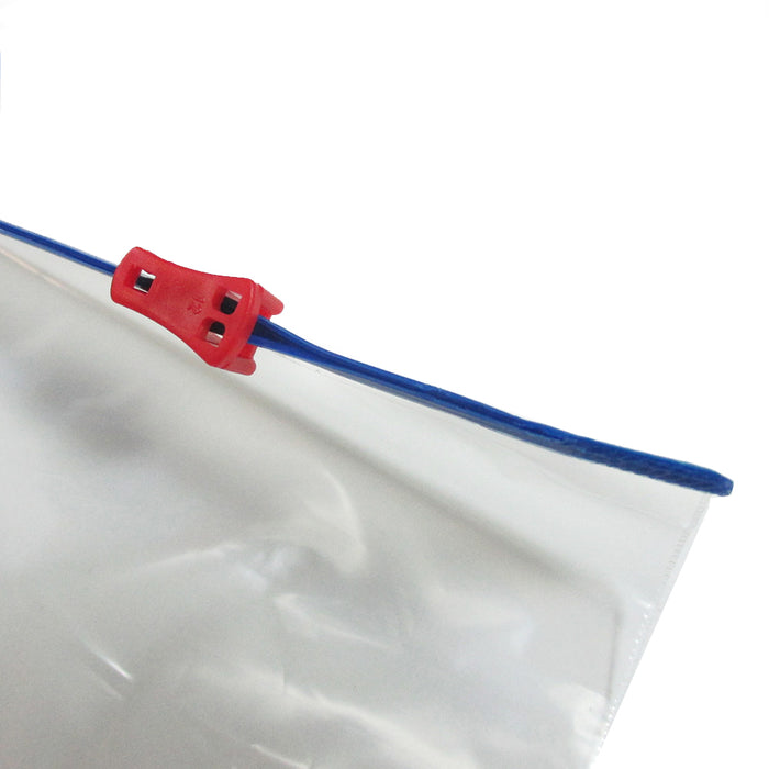 7PC TSA Friendly Clear Zipper Lock-Top Seal Pouch Bags Toiletry Cosmetics Travel