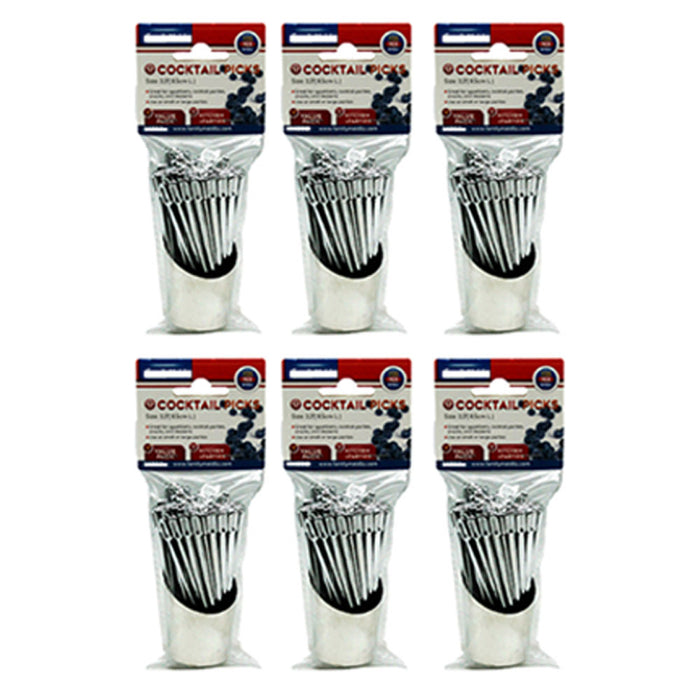 600 Silver Cocktail Picks Martini Olive Fruit Cheese Sample Appetizer Party 3.3"