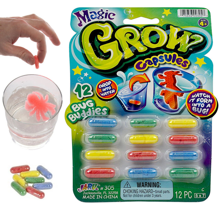 96 Pc Magic Grow Growing Animal Capsules Expanding Sponge Foam Toy 8 Packs