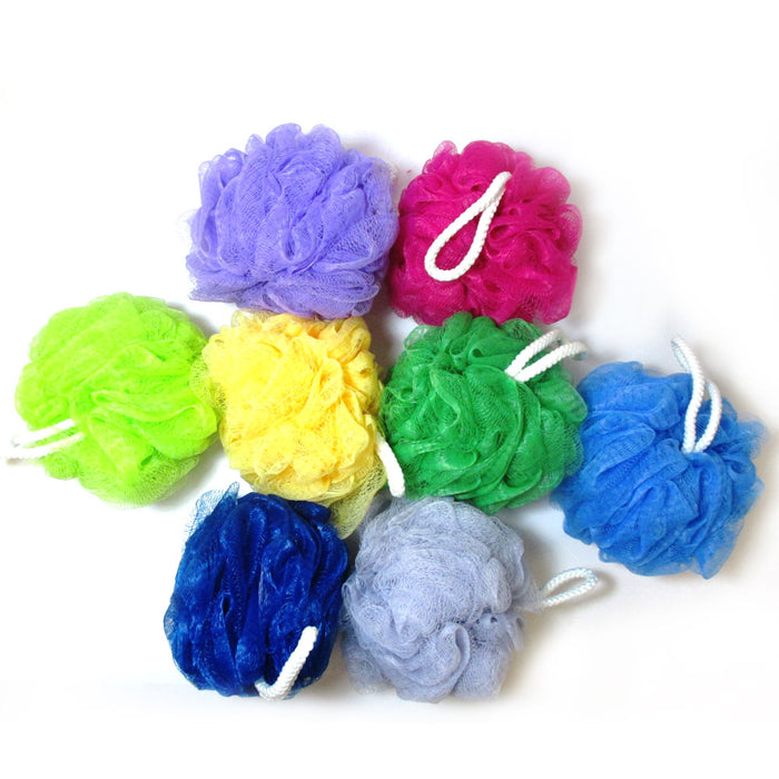 2 Pc Bath Shower Sponge Puff Loofah Exfoliating Body Brush Scrubber Massage Mesh