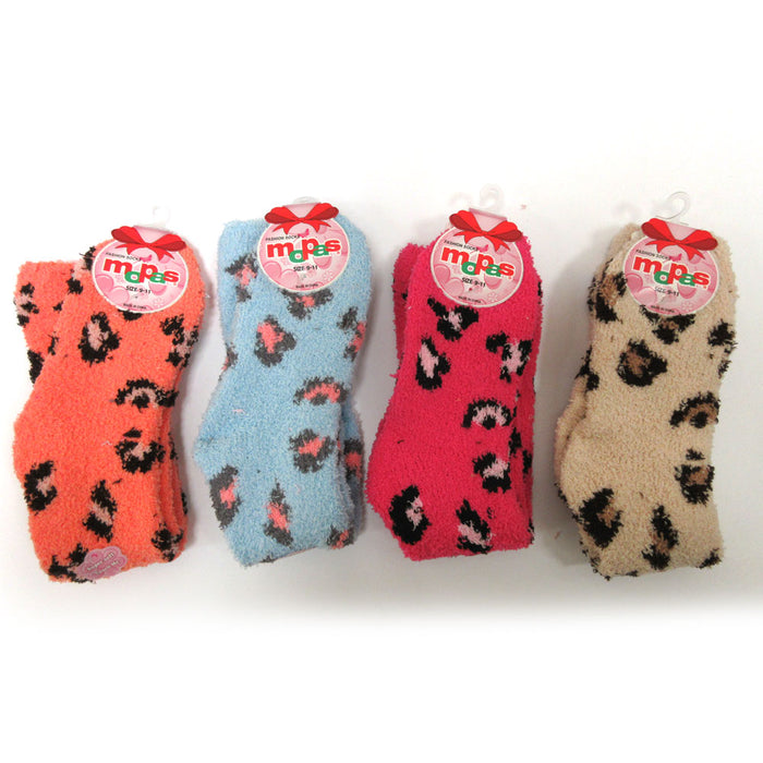12 Pairs Women Girl Winter Socks Cozy Long Knee High Fuzzy Slipper Warm 9-11 Lot