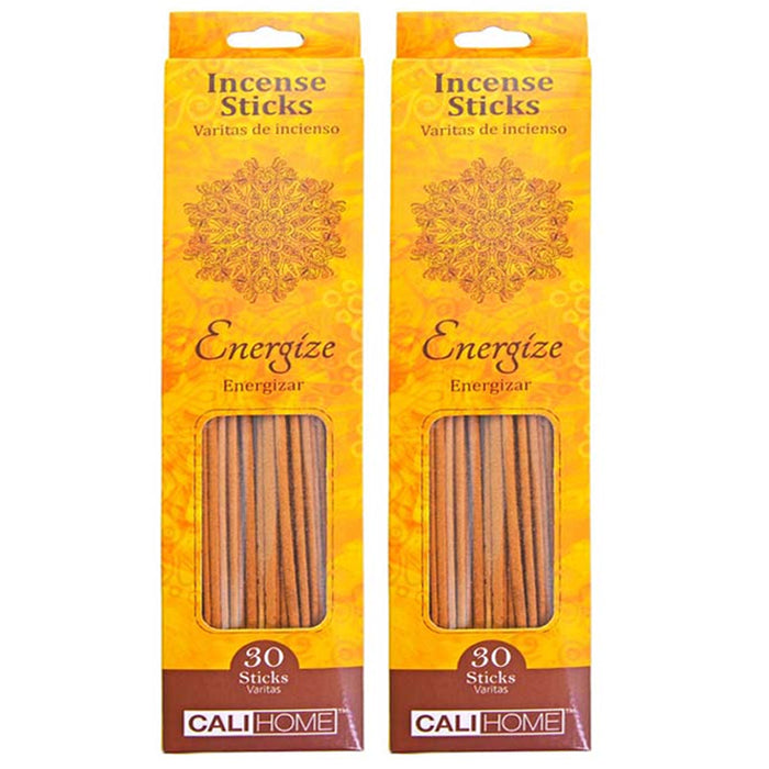 60 Energize Incense Sticks Burning Fragrance Aroma Therapy Concentrated Scents