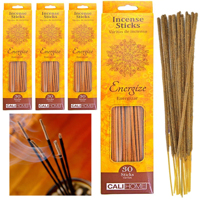120 Energize Incense Sticks Burning Fragrance Aroma Therapy Concentrated Scents
