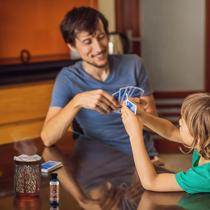 2PC Fragrance Oil Aromatherapy Vanilla Scented Diffuser Burner Air Purify Home