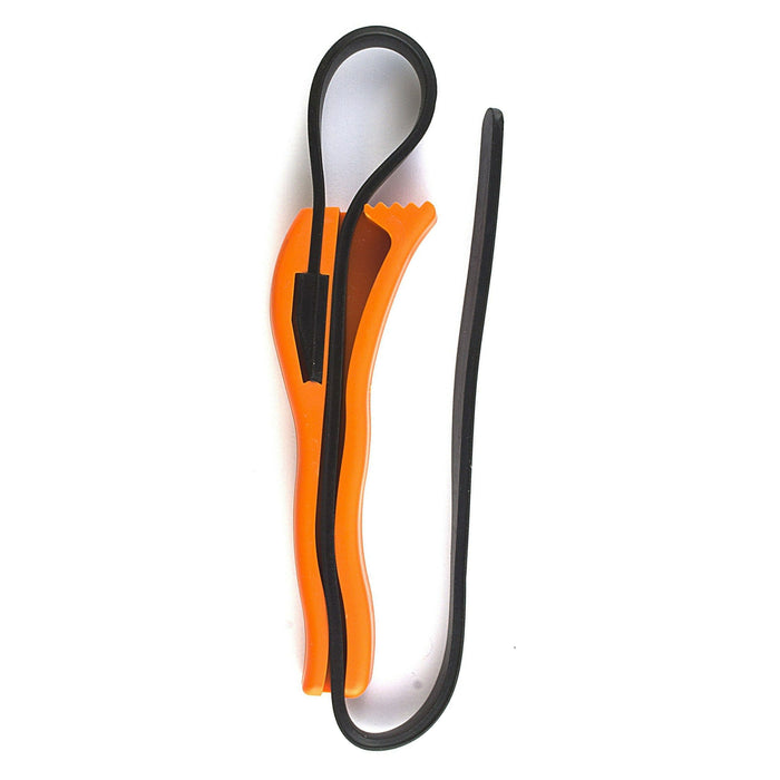 1 Rubber Strap Wrench Hand Heavy Duty Adjustable Lid Oil Filter Remover Tool 5"