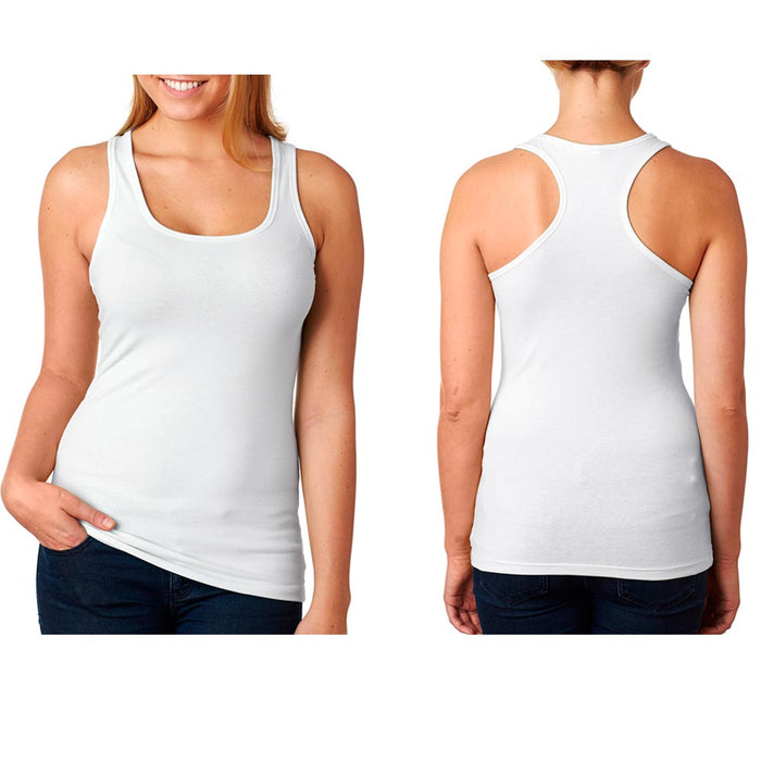Womens Racerback Stretch Hot Tank Top Yoga Run Training Cami Tee Sports White L