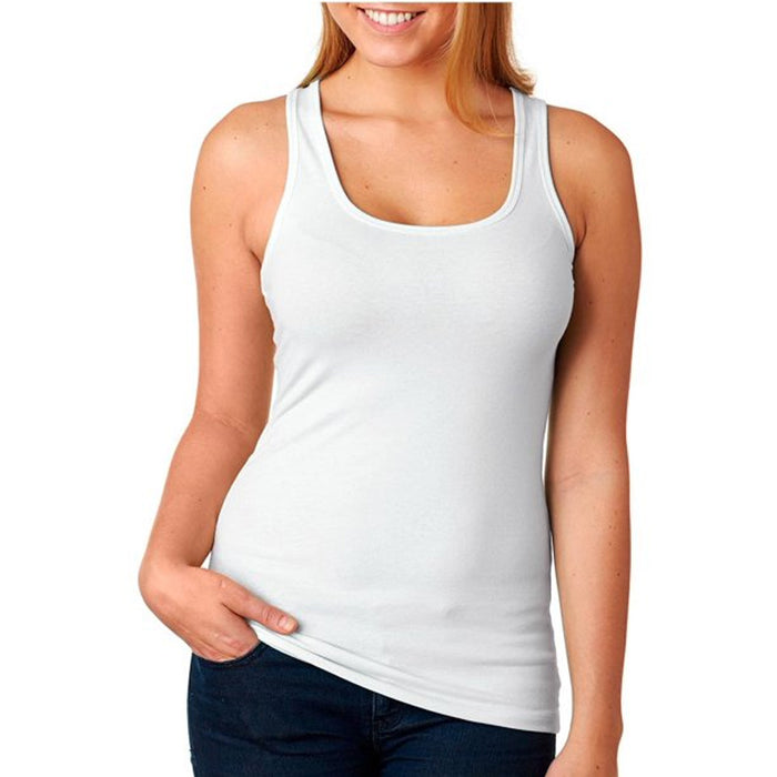 Womens Racerback Stretch Hot Tank Top Yoga Run Training Cami Tee Sports White L
