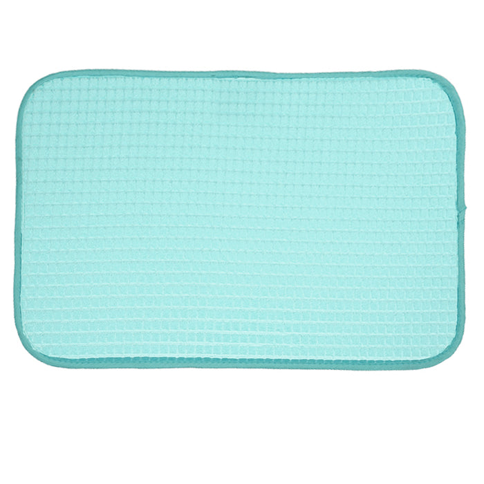 1 Large Non Slip Dish Drying Mat Absorbent Microfiber Kitchen Stemware 18"x24"